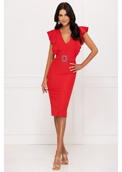 Sukienka PERLONA RED ze sklepu Ivet Shop w kategorii Sukienki - zdjęcie 150824375