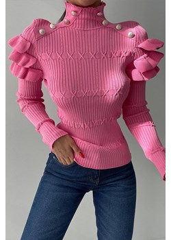 Bluzka damska TALMAFA PINK ze sklepu Ivet Shop w kategorii Swetry damskie - zdjęcie 150825758