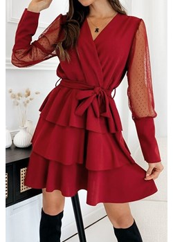 Sukienka damska TRIHELDA RED ze sklepu Ivet Shop w kategorii Sukienki - zdjęcie 150826836