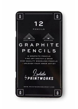 Printworks komplet ołówków w etui Graphite 12-pack ze sklepu ANSWEAR.com w kategorii Akcesoria biurowe - zdjęcie 150850717