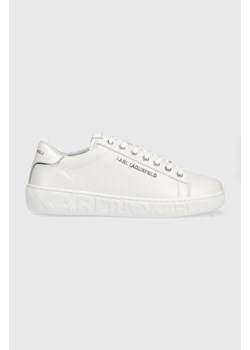 Karl Lagerfeld sneakersy skórzane KUPSOLE III kolor biały KL51019 ze sklepu ANSWEAR.com w kategorii Buty sportowe męskie - zdjęcie 150851419