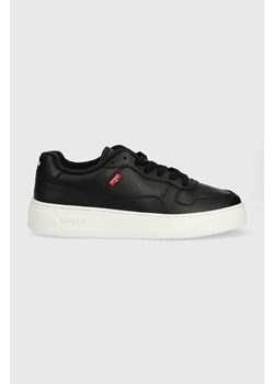 Levi&apos;s sneakersy skórzane Glide kolor czarny D7521.0002 ze sklepu ANSWEAR.com w kategorii Buty sportowe męskie - zdjęcie 150855038