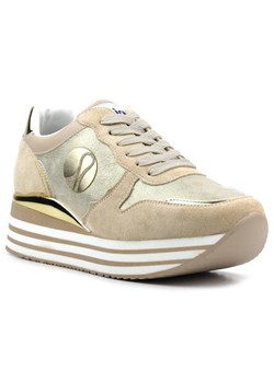 Sneakersy damskie na platformie - INBLU IN000231,złote ze sklepu ulubioneobuwie w kategorii Buty sportowe damskie - zdjęcie 150859057