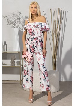 Kombinezon HALEGRA WHITE ze sklepu Ivet Shop w kategorii Kombinezony damskie - zdjęcie 150862977