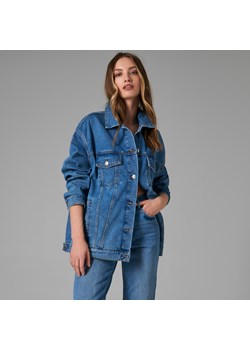 Sinsay - Kurtka jeansowa oversize - Niebieski ze sklepu Sinsay w kategorii Kurtki damskie - zdjęcie 150871616