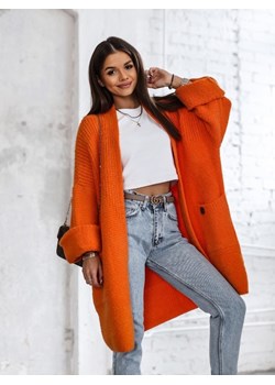 Sweter Flop Pomarańczowy ze sklepu Lisa Mayo w kategorii Swetry damskie - zdjęcie 150891258
