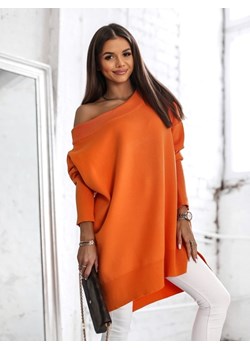 Sweter Onyx Pomarańczowy ze sklepu Lisa Mayo w kategorii Swetry damskie - zdjęcie 150891277