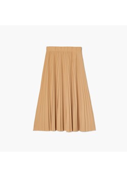 Cropp - Plisowana spódnica midi - Beżowy ze sklepu Cropp w kategorii Spódnice - zdjęcie 150900968