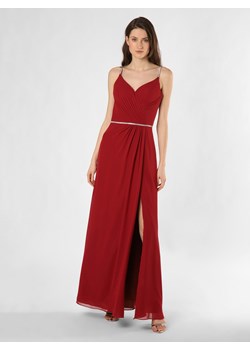 Luxuar Fashion Damska sukienka wieczorowa Kobiety Szyfon bordowy jednolity ze sklepu vangraaf w kategorii Sukienki - zdjęcie 150906265