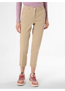 Cambio Spodnie Kobiety Bawełna beżowy jednolity ze sklepu vangraaf w kategorii Spodnie damskie - zdjęcie 150906437