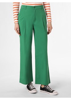 Marie Lund Spodnie  Kobiety Bawełna zielony jednolity ze sklepu vangraaf w kategorii Spodnie damskie - zdjęcie 150906546