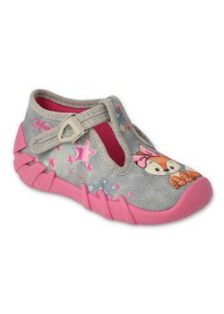 Befado obuwie dziecięce  110P467 różowe szare ze sklepu ButyModne.pl w kategorii Kapcie dziecięce - zdjęcie 150911006