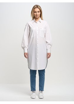 Długa koszula damska oversize biała Zenoira 100 ze sklepu Big Star w kategorii Koszule damskie - zdjęcie 150958147