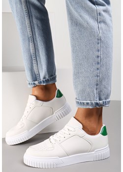 Biało-Zielone Sneakersy Amathanassa ze sklepu renee.pl w kategorii Buty sportowe damskie - zdjęcie 150966049