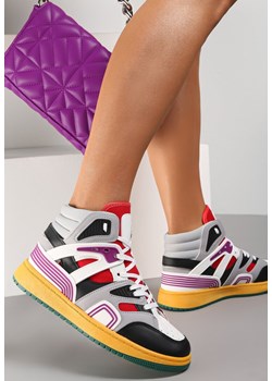 Szaro-Żółte Sneakersy Philena ze sklepu renee.pl w kategorii Buty sportowe damskie - zdjęcie 150966409