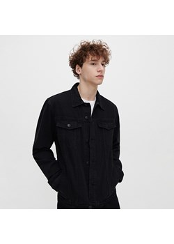 Czarna kurtka jeansowa z efektem sprania - Czarny ze sklepu House w kategorii Kurtki męskie - zdjęcie 151034727