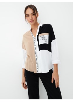 Mohito - Koszula z wiskozy - Beżowy ze sklepu Mohito w kategorii Koszule damskie - zdjęcie 151069285