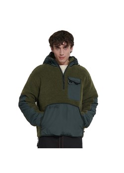 Cropp - Bluza polarowa sherpa - zielony ze sklepu Cropp w kategorii Bluzy męskie - zdjęcie 151069927