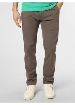 Marc O'Polo Spodnie Mężczyźni Bawełna taupe wypukły wzór tkaniny ze sklepu vangraaf w kategorii Spodnie męskie - zdjęcie 151081229