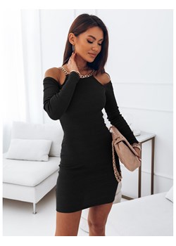 Dopasowana sukienka z łańcuchem - CHAIN - czarna ze sklepu magmac.pl w kategorii Sukienki - zdjęcie 151082967