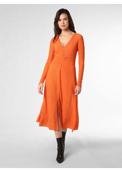 HUGO Sukienka damska Kobiety Sztuczne włókno pomarańczowy jednolity ze sklepu vangraaf w kategorii Sukienki - zdjęcie 151084857