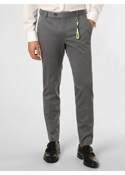 Finshley & Harding London Męskie spodnie od garnituru modułowego Mężczyźni Slim Fit Sztuczne włókno indygo marmurkowy ze sklepu vangraaf w kategorii Spodnie męskie - zdjęcie 151111049