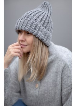 Czapka Chunky w kolorze szarym Knit F1519, Kolor szary, Rozmiar one size, Fobya ze sklepu Primodo w kategorii Czapki zimowe damskie - zdjęcie 151327939