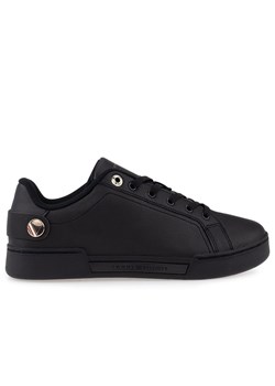 Buty Tommy Hilfiger Button Detail Court FW0FW06733-BDS - czarne ze sklepu streetstyle24.pl w kategorii Trampki męskie - zdjęcie 151334379