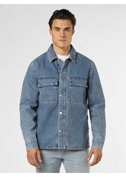 ARMEDANGELS Męska kurtka jeansowa Mężczyźni Bawełna medium stone jednolity ze sklepu vangraaf w kategorii Kurtki męskie - zdjęcie 151342115