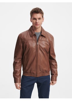 Reserved - PREMIUM Skórzana kurtka - Brązowy ze sklepu Reserved w kategorii Kurtki męskie - zdjęcie 151806668