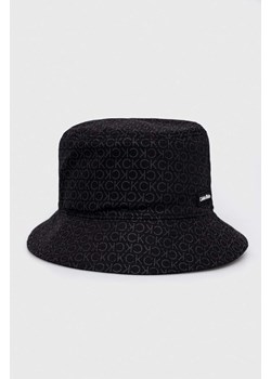 Calvin Klein kapelusz bawełniany kolor czarny bawełniany ze sklepu ANSWEAR.com w kategorii Kapelusze męskie - zdjęcie 151809099