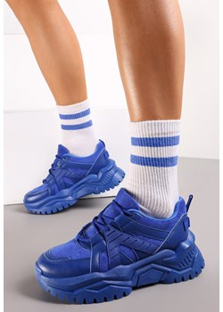 Niebieskie Sneakersy Sznurowane na Grubej Podeszwie Releta ze sklepu renee.pl w kategorii Buty sportowe damskie - zdjęcie 151810067