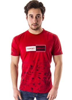 Koszulka 14719 czerwona ze sklepu Risardi w kategorii T-shirty męskie - zdjęcie 151814969