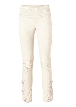 Legginsy w kolorze kremowym ze sklepu Limango Polska w kategorii Spodnie damskie - zdjęcie 151927815