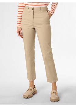 Gant Spodnie Kobiety Bawełna piaskowy jednolity ze sklepu vangraaf w kategorii Spodnie damskie - zdjęcie 151933976