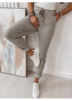 spodnie bolt ciemnobeżowe one size ze sklepu UBRA w kategorii Spodnie damskie - zdjęcie 151938816