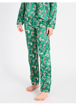 GATE Satynowe spodnie od piżamy z nadrukiem XS ze sklepu gateshop w kategorii Piżamy damskie - zdjęcie 151942075
