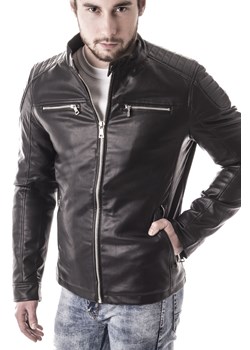 kurtka skórzana  11Z8001 czarna ze sklepu Risardi w kategorii Kurtki męskie - zdjęcie 152026317