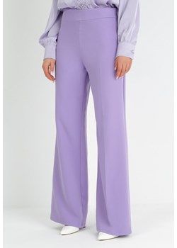 Jasnofioletowe Spodnie Szerokie High Waist Iners ze sklepu Born2be Odzież w kategorii Spodnie damskie - zdjęcie 152026539