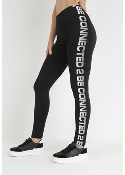 Nike – Czarne legginsy z wysokim stanem logo na pasku-Czarny Asos Poland