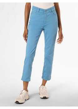 MAC Spodnie Kobiety Bawełna niebieski jednolity ze sklepu vangraaf w kategorii Spodnie damskie - zdjęcie 152035597