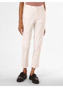 BRAX Spodnie  Kobiety Bawełna biały jednolity ze sklepu vangraaf w kategorii Spodnie damskie - zdjęcie 152035599