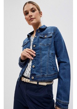 Kurtka jeansowa damska w kolorze niebieskim 4014, Kolor niebieski, Rozmiar S, Moodo ze sklepu Primodo w kategorii Kurtki damskie - zdjęcie 152147177