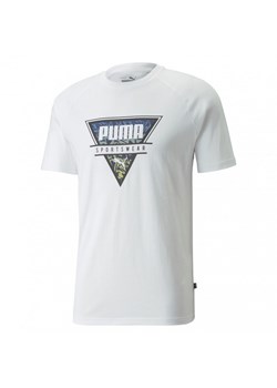 Męski t-shirt z nadrukiem PUMA SUMMER GRAPHIC TEE ze sklepu Sportstylestory.com w kategorii T-shirty męskie - zdjęcie 152213005