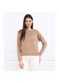 Peserico Lniany sweter | Regular Fit ze sklepu Gomez Fashion Store w kategorii Swetry damskie - zdjęcie 152240569