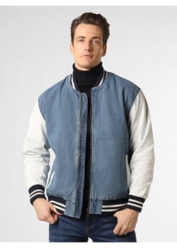 Aygill's Męska kurtka jeansowa Mężczyźni Bawełna medium stone jednolity ze sklepu vangraaf w kategorii Bluzy męskie - zdjęcie 152288878