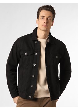 Aygill's Męska kurtka jeansowa Mężczyźni czarny jednolity ze sklepu vangraaf w kategorii Kurtki męskie - zdjęcie 152288879