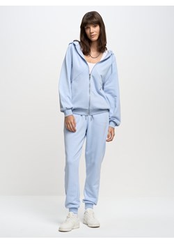 Bluza damska z kapturem rozpinana niebieska Zinaida 400 ze sklepu Big Star w kategorii Bluzy damskie - zdjęcie 152370038