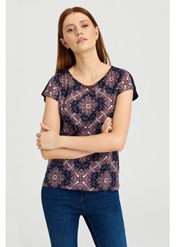 Luźny top z grafiką typu paisley ze sklepu Greenpoint.pl w kategorii Bluzki damskie - zdjęcie 152395769