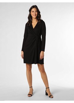 comma Sukienka damska Kobiety wiskoza czarny jednolity ze sklepu vangraaf w kategorii Sukienki - zdjęcie 152416745